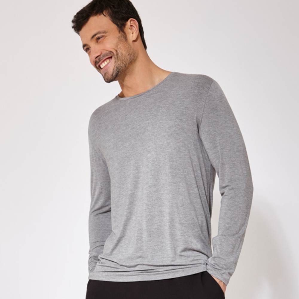 Les Lunes Bamboo"Florent Long Sleeve Crew T-Shirt"